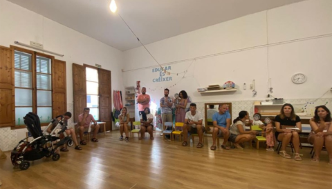 Portada Primera reunió de coordinació del claustre d'educadores de les tres escoletes del municipi de Selva