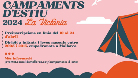 Portada Campaments d'estiu organitzats pel Consell Insular de Mallorca